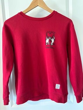 Keith Haring Graphic Crewneck Sweatshirt Kids XL 14-16